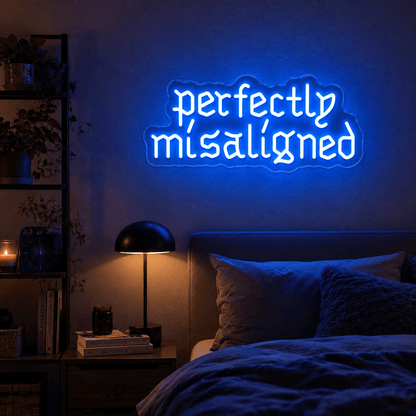 Perfectly Misalligned Wall Decor LED Neon Sign - Shineneon