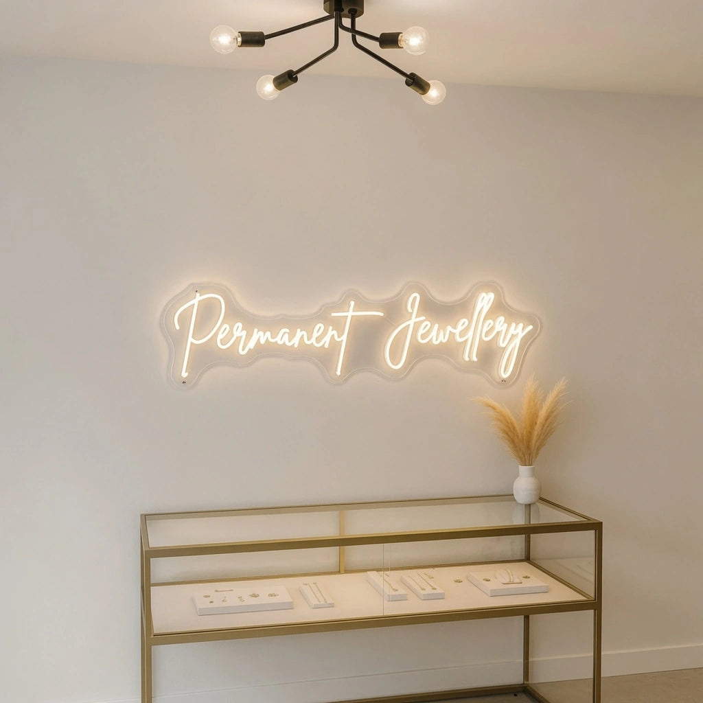 Permanent Jewelry LED Neon Sign - 01 Original Product Image