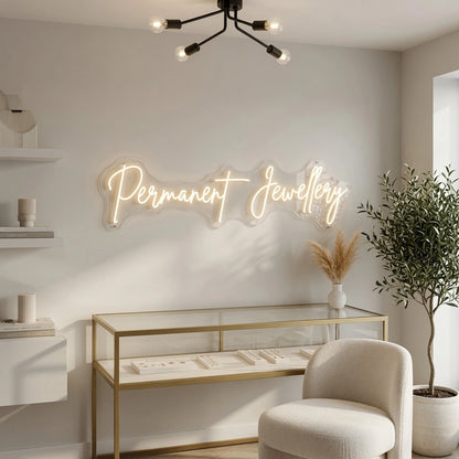 Permanent Jewelry LED Neon Sign - 02 High-Converting Product Image
