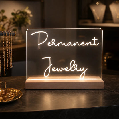 Permanent Jewelry LED Neon Sign Garage Man Cave Neon Sign high-converting product image