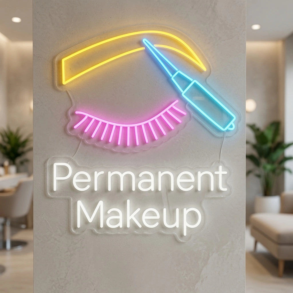 Permanent Makeup LED Neon Sign - 04 Size Image