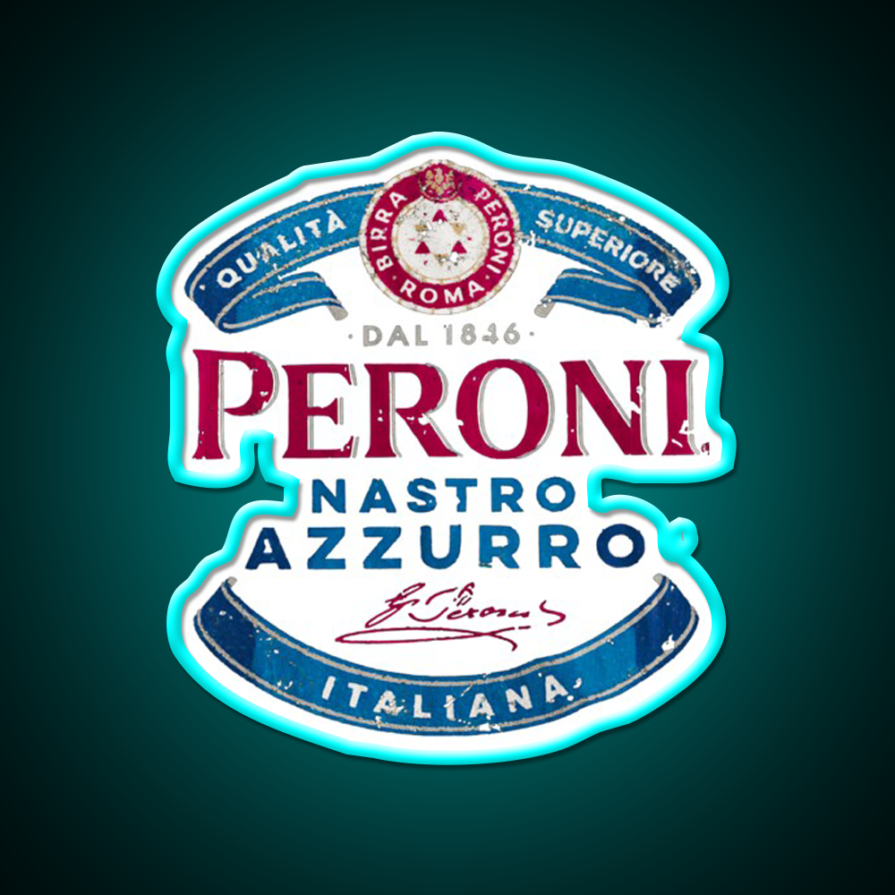 Peroni Nastro Azzurro Beer Bar Decor Led Neon Sign Rgb Color