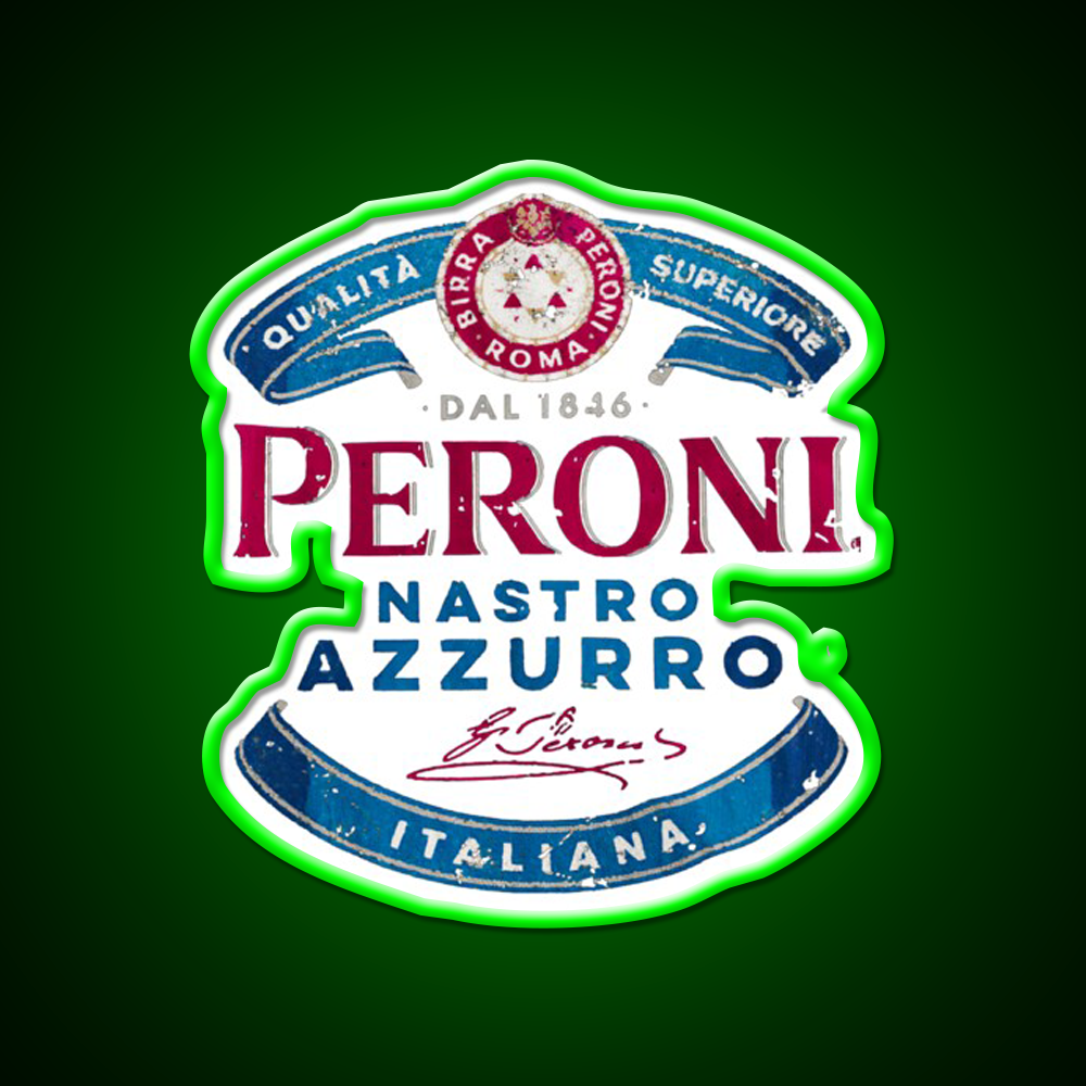 Peroni Nastro Azzurro Beer Bar Decor Led Neon Sign Rgb Color