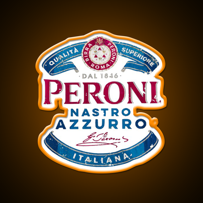 Peroni Nastro Azzurro Beer Bar Decor Led Neon Sign Rgb Color