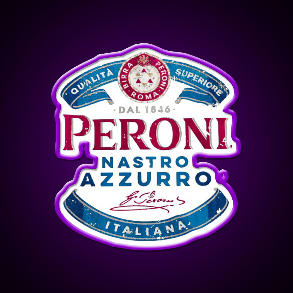 Peroni Nastro Azzurro Beer Bar Decor Led Neon Sign Rgb Color