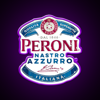 Peroni Nastro Azzurro Beer Bar Decor Led Neon Sign Rgb Color