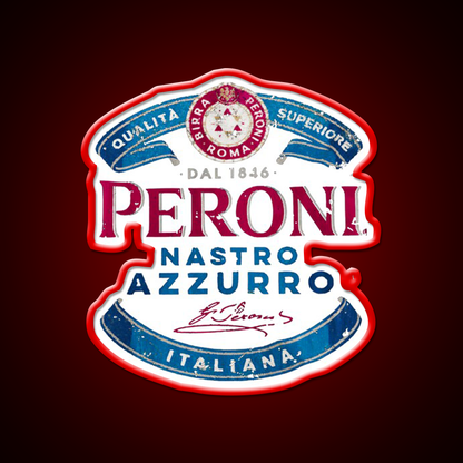 Peroni Nastro Azzurro Beer Bar Decor Led Neon Sign Rgb Color