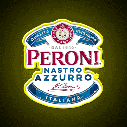 Peroni Nastro Azzurro Beer Bar Decor Led Neon Sign Rgb Color