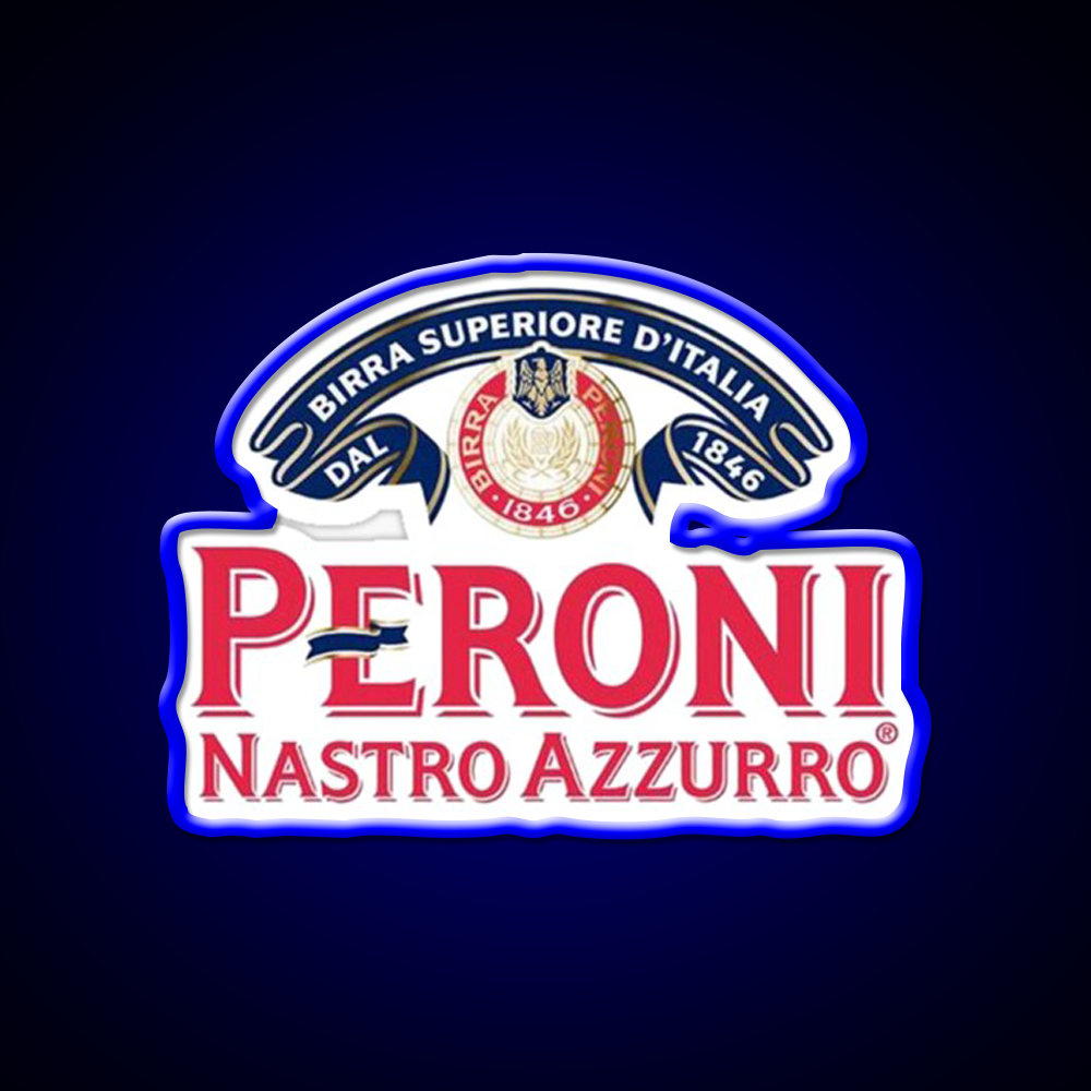 Peroni Nastro Azzurro Classic Logo Beer Bar Decor Led Neon Sign Rgb Color - LED neon sign view 5
