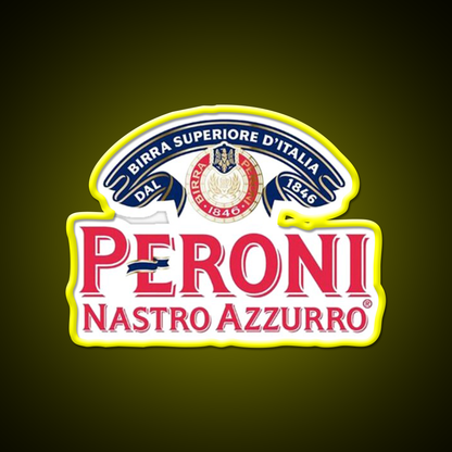 Peroni Nastro Azzurro Classic Logo Beer Bar Decor Led Neon Sign Rgb Color - LED neon sign view 7