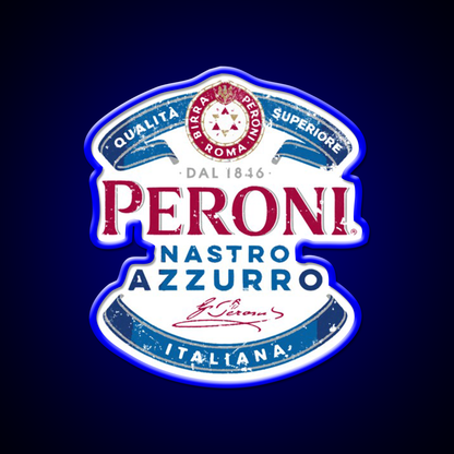 Peroni Nastro Azzurro Essential Beer Bar Decor Led Neon Sign Rgb Color - LED neon sign view 5