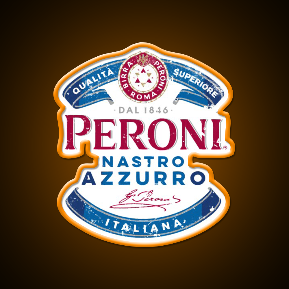 Peroni Nastro Azzurro Essential Beer Bar Decor Led Neon Sign Rgb Color - LED neon sign view 6