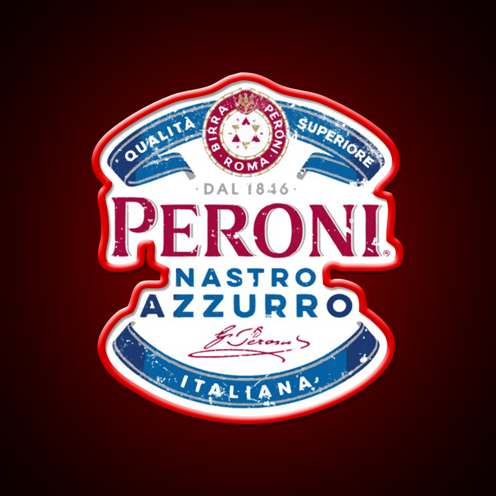 Peroni Nastro Azzurro Essential Beer Bar Decor Led Neon Sign Rgb Color - LED neon sign view 10