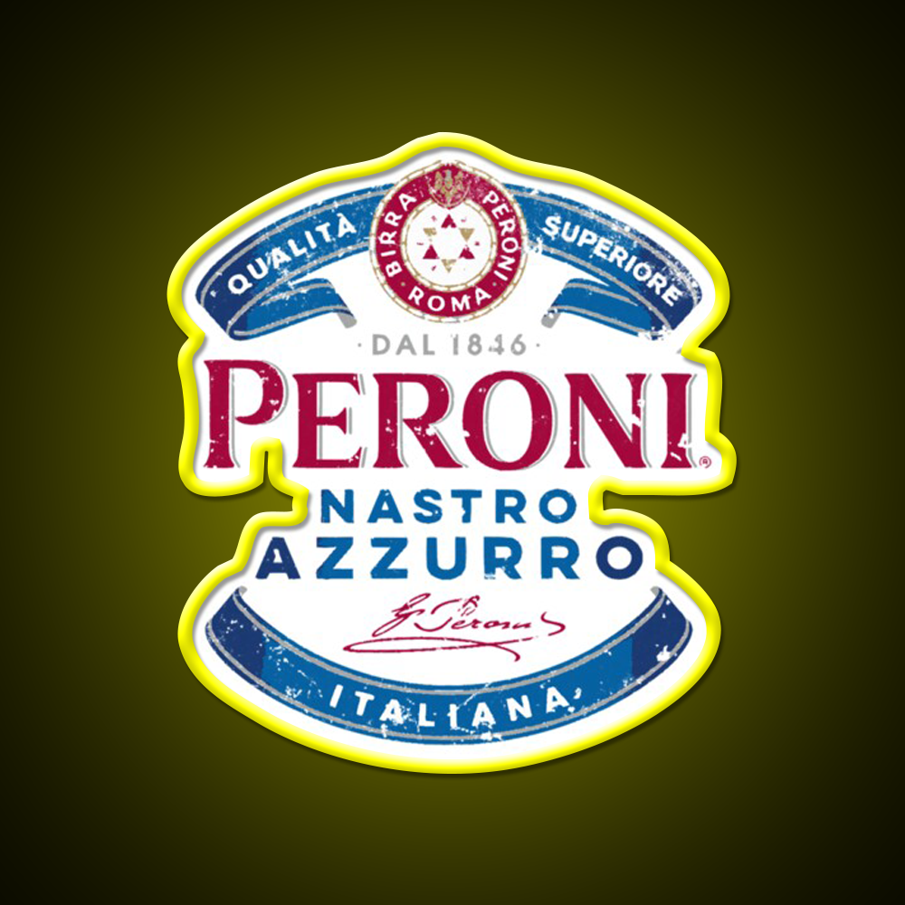 Peroni Nastro Azzurro Essential Beer Bar Decor Led Neon Sign Rgb Color - LED neon sign view 7