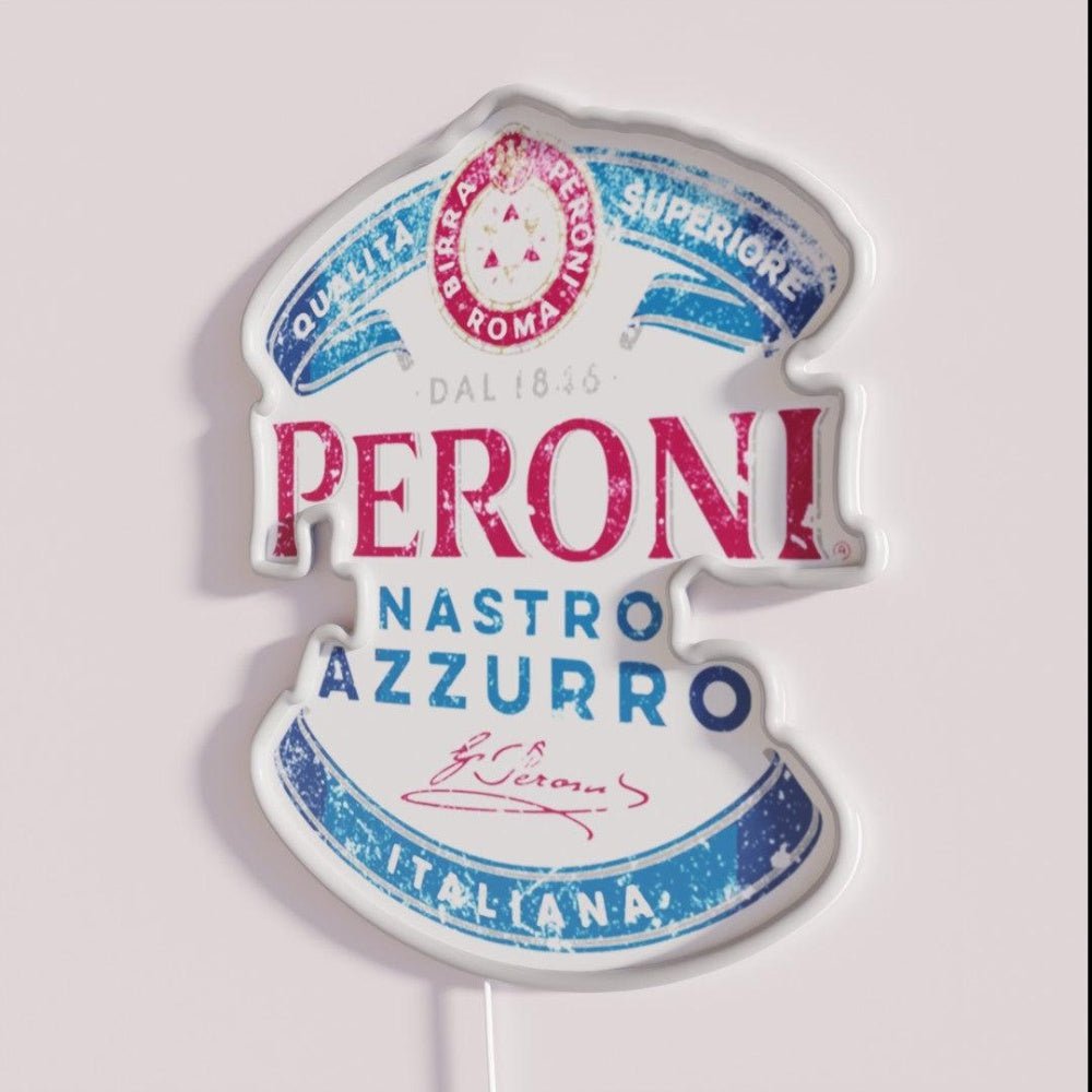 Peroni Nastro Azzurro Italy Rgb Led Neon Sign Bar Wall Decor - Shineneon