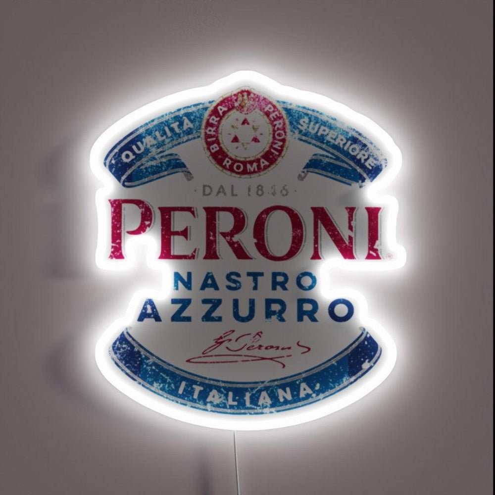 Peroni Nastro Azzurro Italy Rgb Led Neon Sign Bar Wall Decor - Shineneon