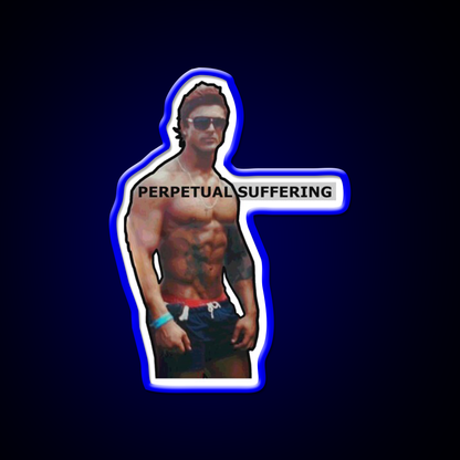 Perpetual Suffering Gym Fitness Led Neon Sign Rgb Color