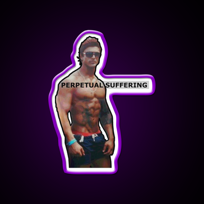 Perpetual Suffering Gym Fitness Led Neon Sign Rgb Color