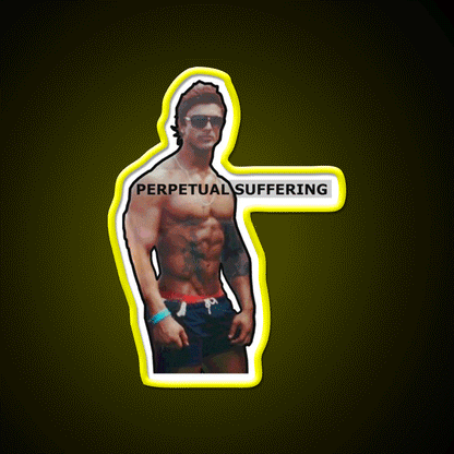 Perpetual Suffering Gym Fitness Led Neon Sign Rgb Color