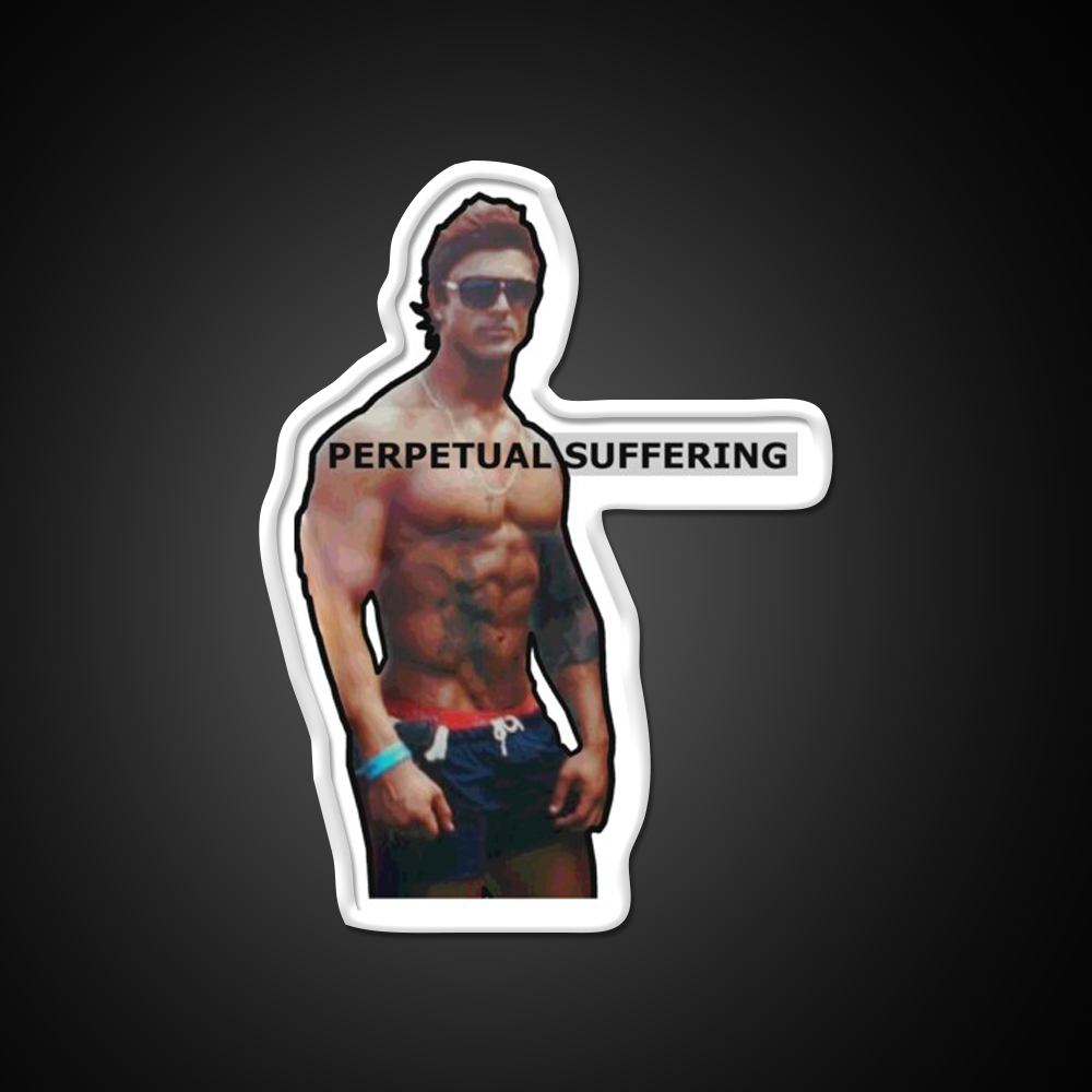 Perpetual Suffering Gym Fitness Led Neon Sign Rgb Color