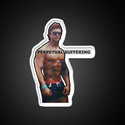 Perpetual Suffering Gym Fitness Led Neon Sign Rgb Color