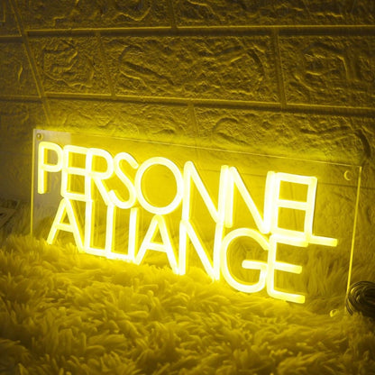 Persinnel Alliance Yellow Led Neon Sign - Shineneon