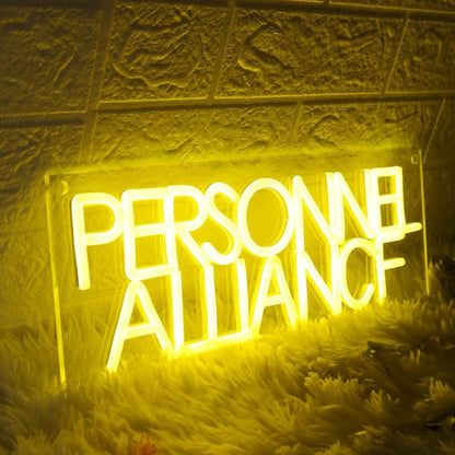 Persinnel Alliance Yellow Led Neon Sign - Shineneon