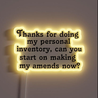 Personal Inventory Rgb Led Neon Sign - Shineneon