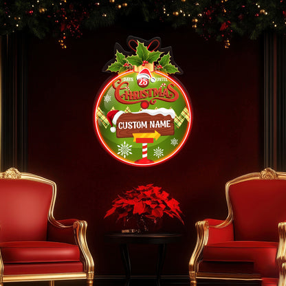 Personalize Christmas Acrylic Led Neon Sign | Shineneon