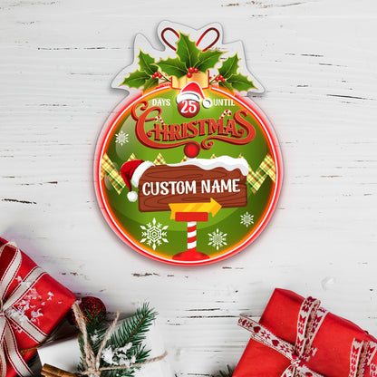 Personalize Christmas Acrylic Led Neon Sign | Shineneon
