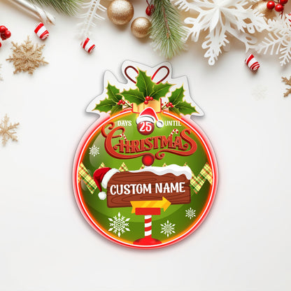 Personalize Christmas Acrylic Led Neon Sign | Shineneon