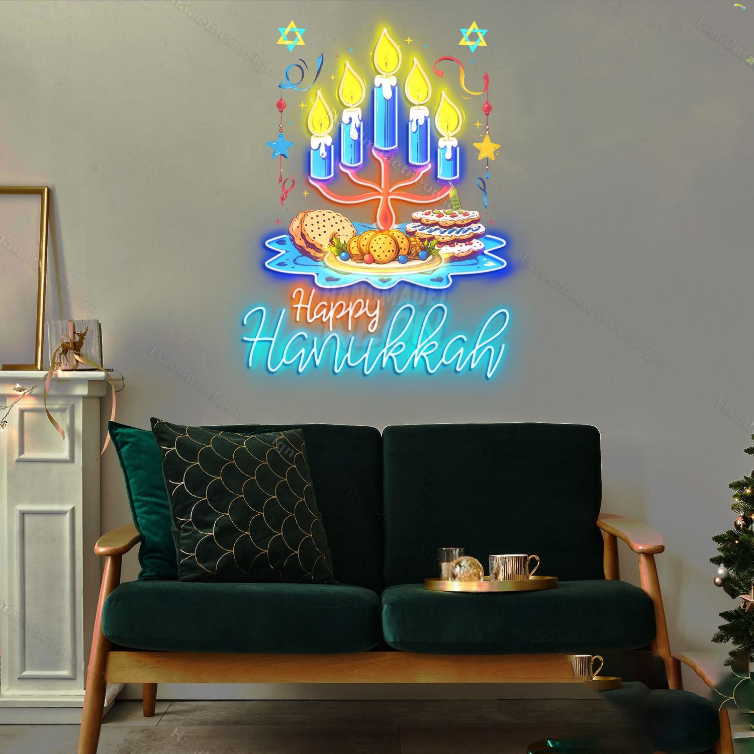 Personalized Hanukkah Acrylic Led Neon Sign | Shineneon