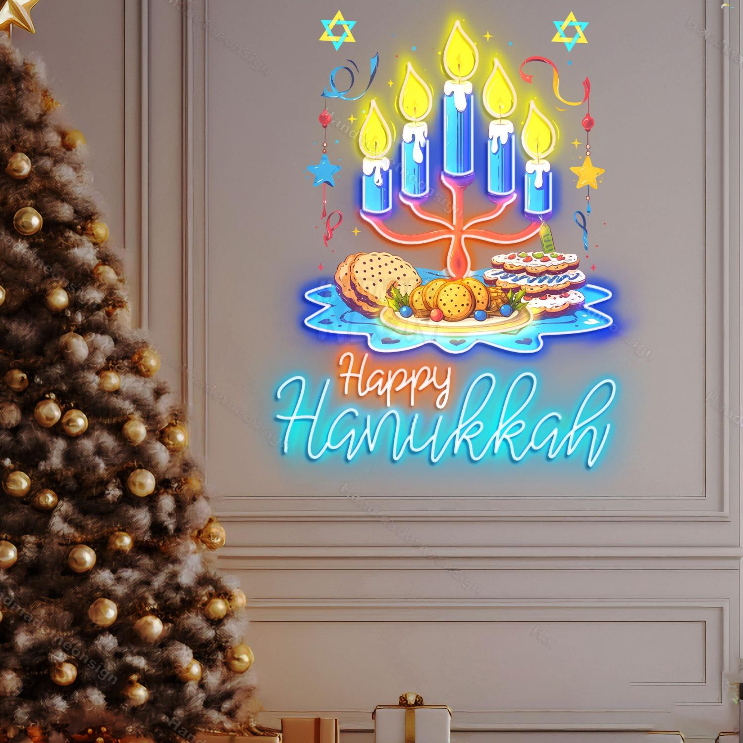 Personalized Hanukkah Acrylic Led Neon Sign | Shineneon
