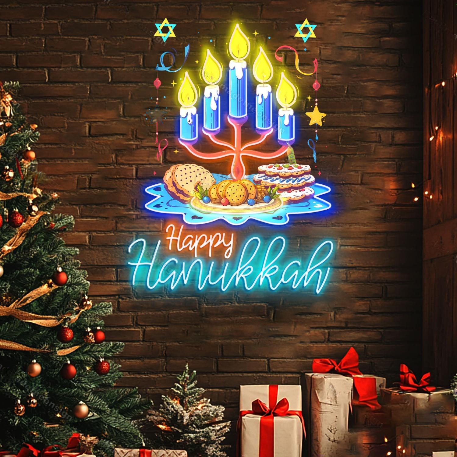 Personalized Hanukkah Acrylic Led Neon Sign | Shineneon