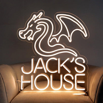 Personalized House Name Dragon Led Neon Sign | Shineneon