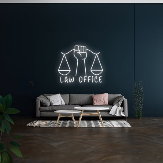 Personalized Law Office Neon Sign