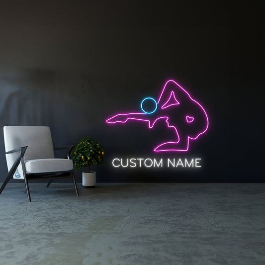 Personalized Rhythmic Gymnastics Neon Sign