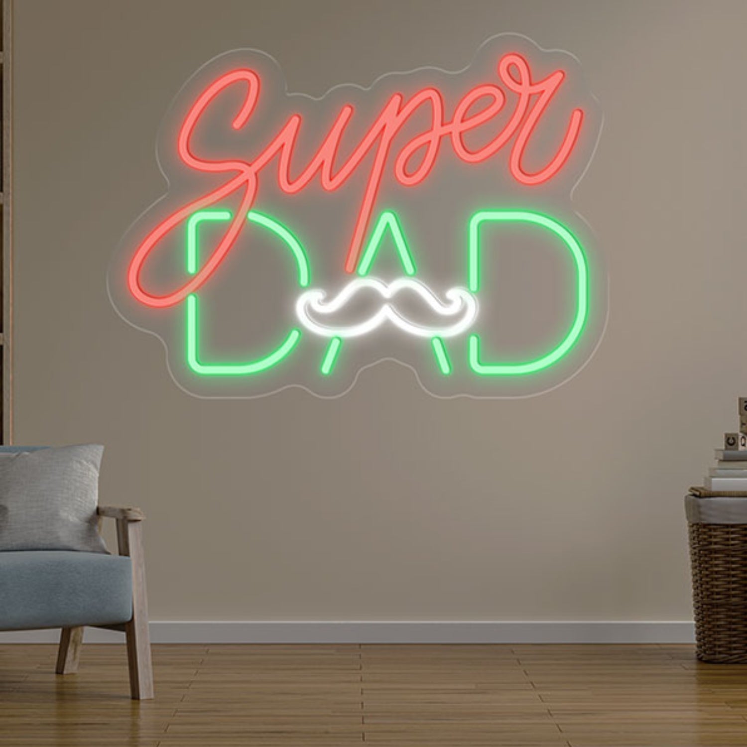 Personalized Super Dad Neon Light | Shineneon