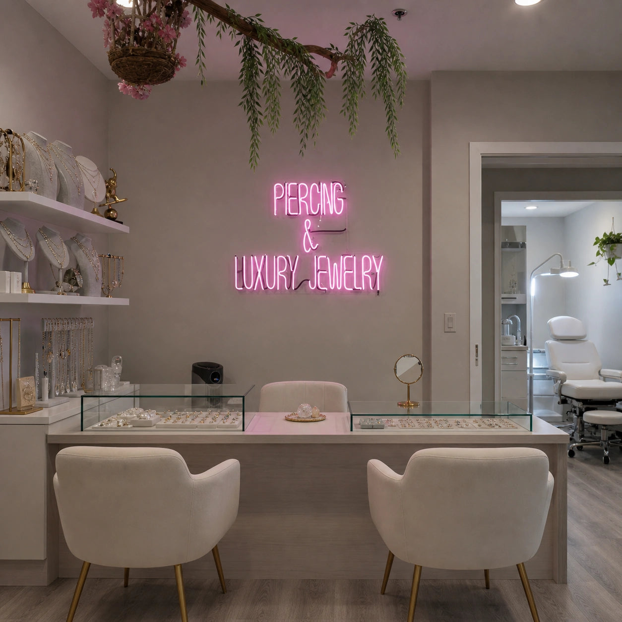 Persong And Luxury Jewelry LED Neon Sign Garage Man Cave Neon Sign size image