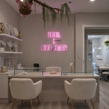 Persong And Luxury Jewelry LED Neon Sign Garage Man Cave Neon Sign size image