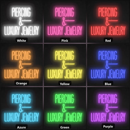 Persong And Luxury Jewelry LED Neon Sign Garage Man Cave Neon Sign color grid