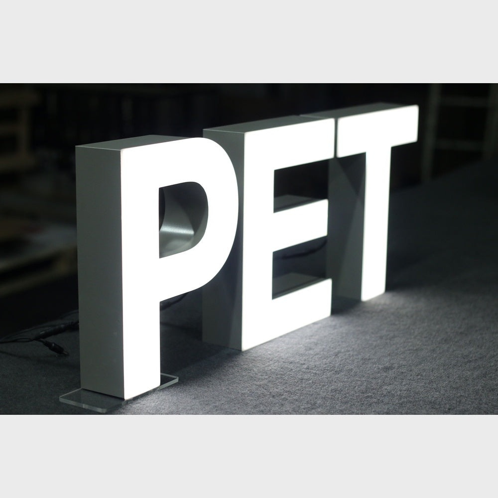 Pet 3D Frontlit Channel Letters Led Light Sign