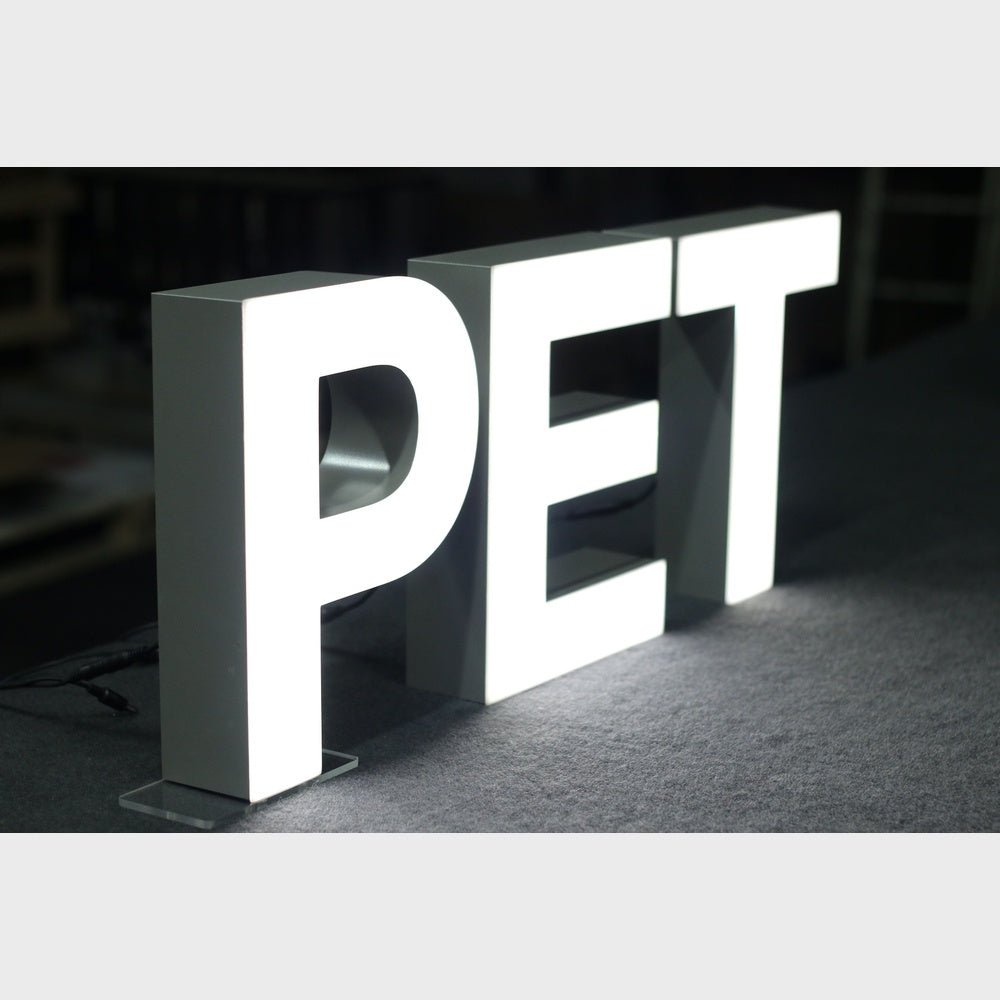 Pet 3D Frontlit Channel Letters Led Light Sign - Shineneon
