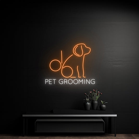 Pet Grooming Led Sign Pet Salon Led Light