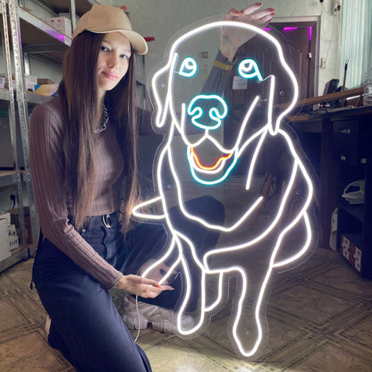 Pet Led Neon Sign With Your Pets Photo For Pets House | Shineneon