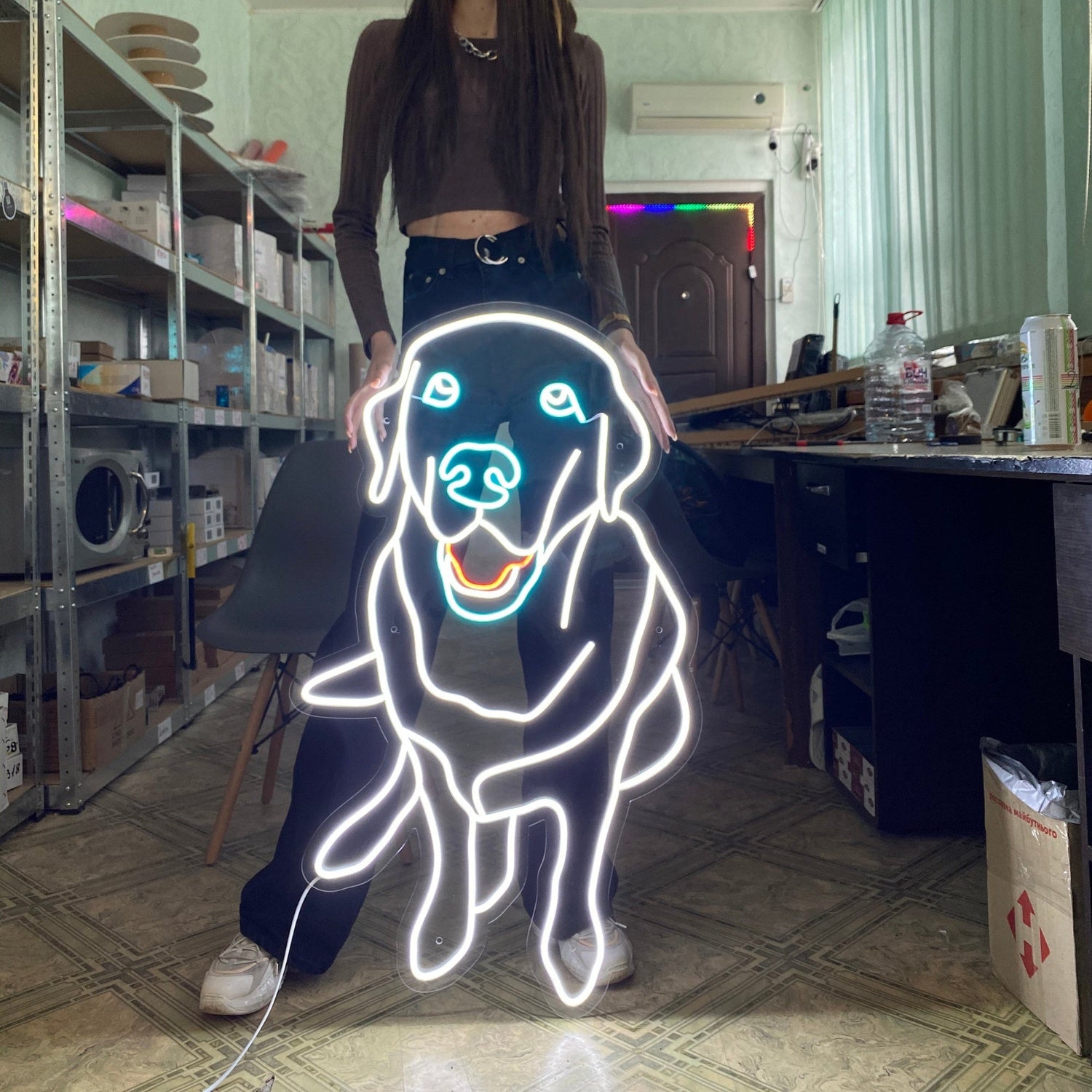 Pet Led Neon Sign With Your Pets Photo For Pets House | Shineneon