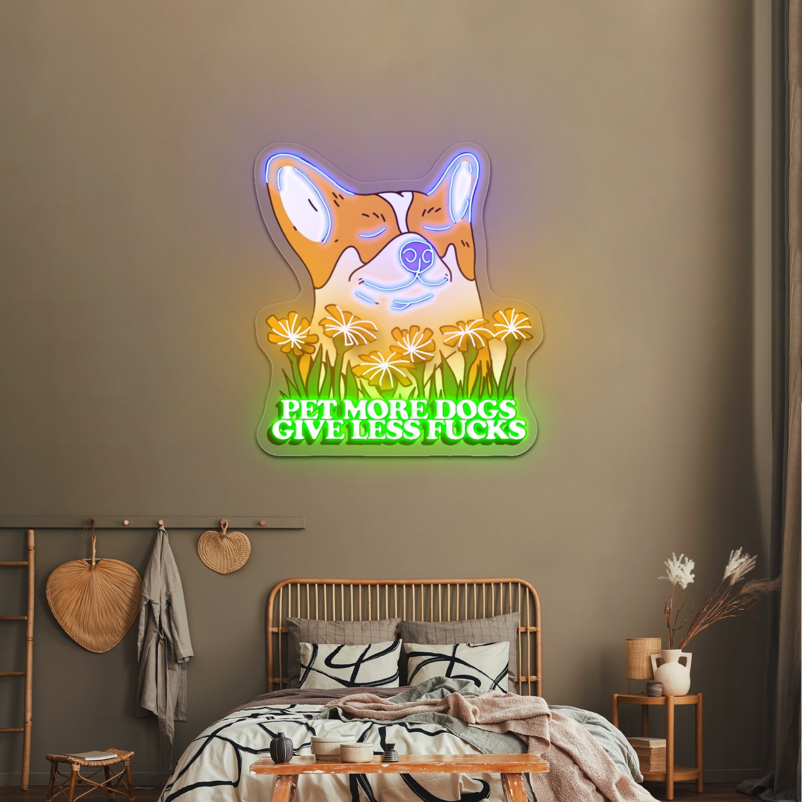 Pet More Dogs Give Less Fus Artwork Cheap Neon Signs - Shineneon