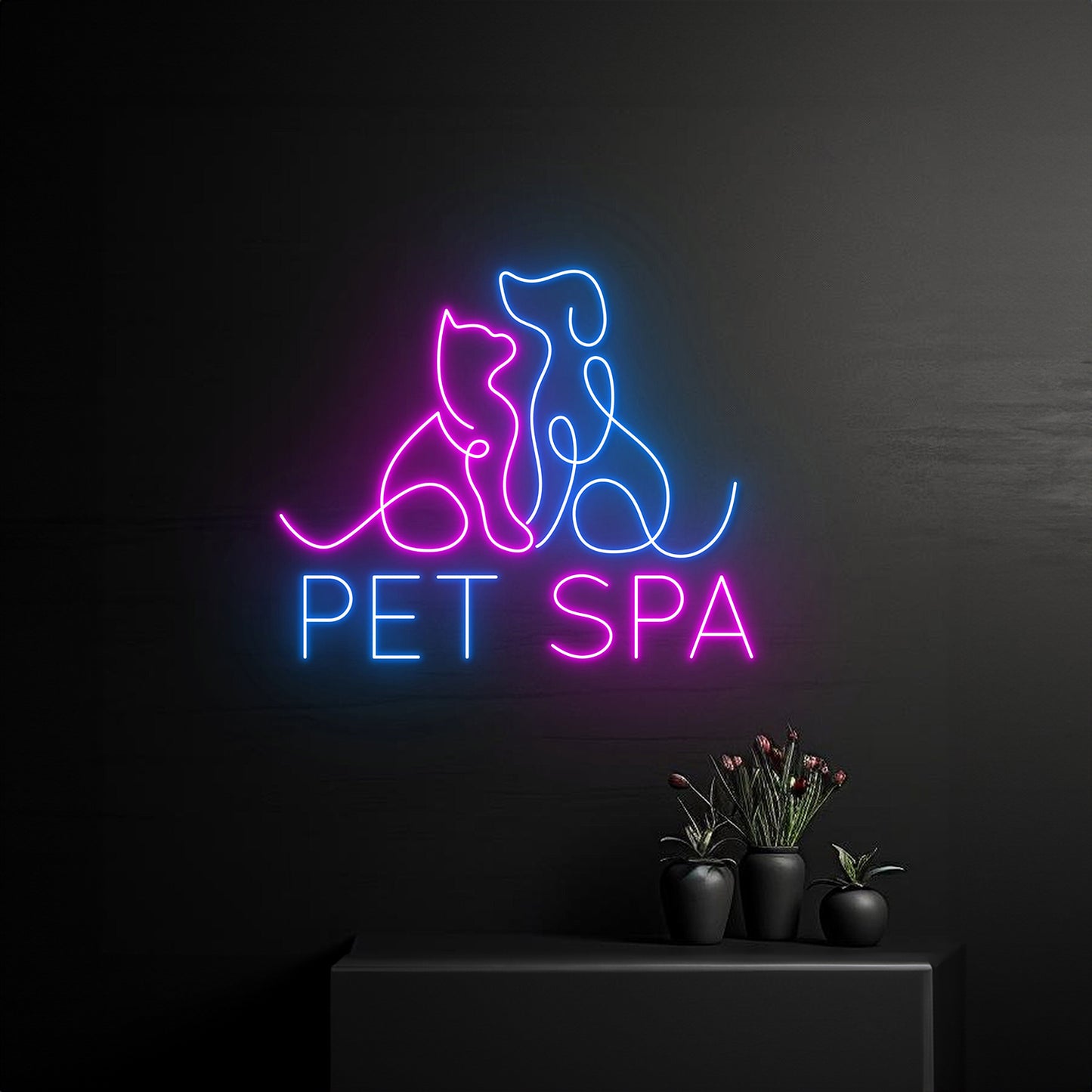 Pet Spa Cat Dog Led Sign