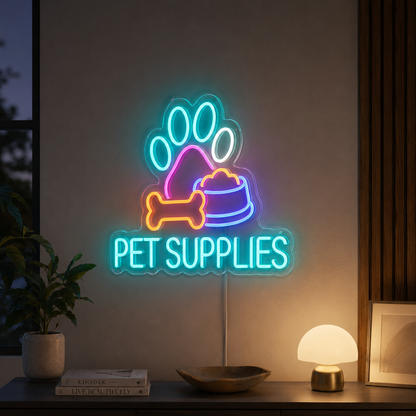 Pet Supplies LED Neon Sign - 04 Size Image