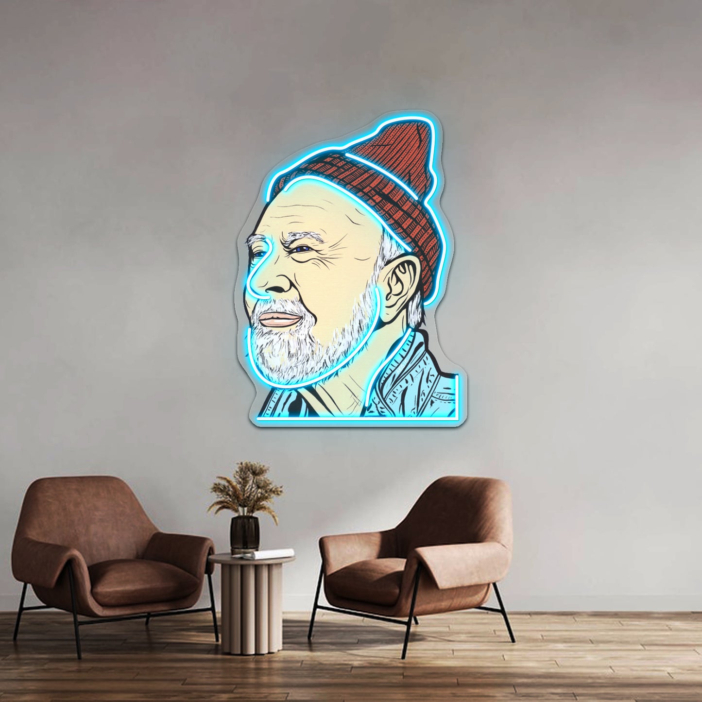 Pete Seeger Artwork Led Neon Signs Custom